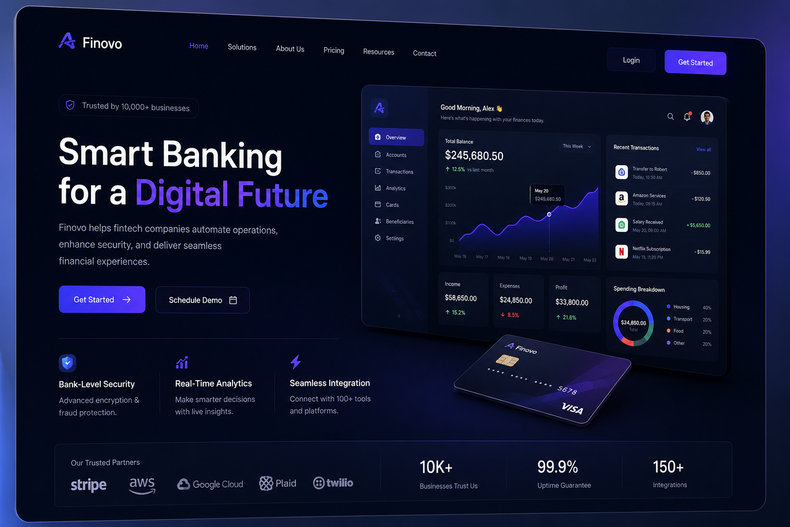 Corporate Website for FinTech Company